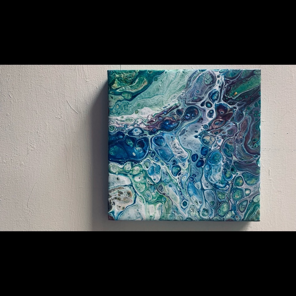 “Salem” Original Pour Painting On Canvas
